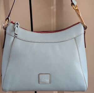 New Dooney and Bourke Pale Blue Florentine Cassidy Hobo
